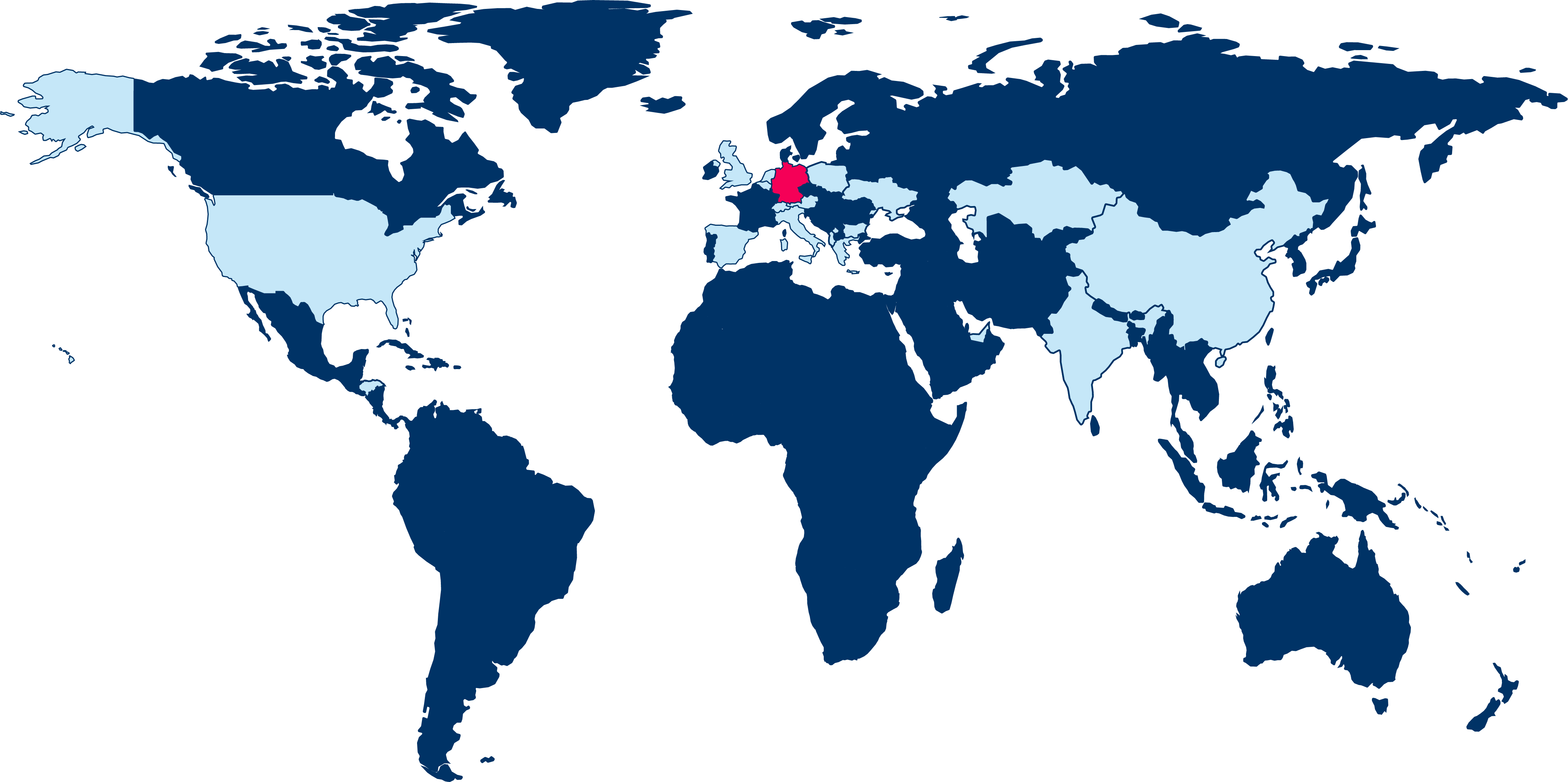 Global distribution map