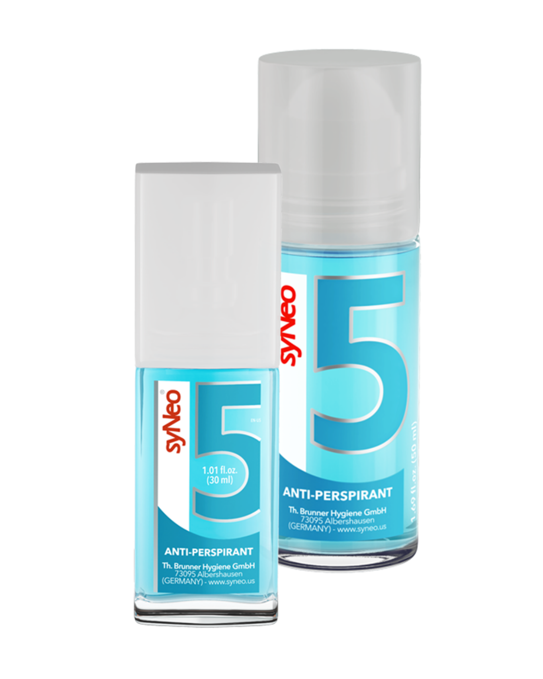 syNeo antiperspirant product lineup